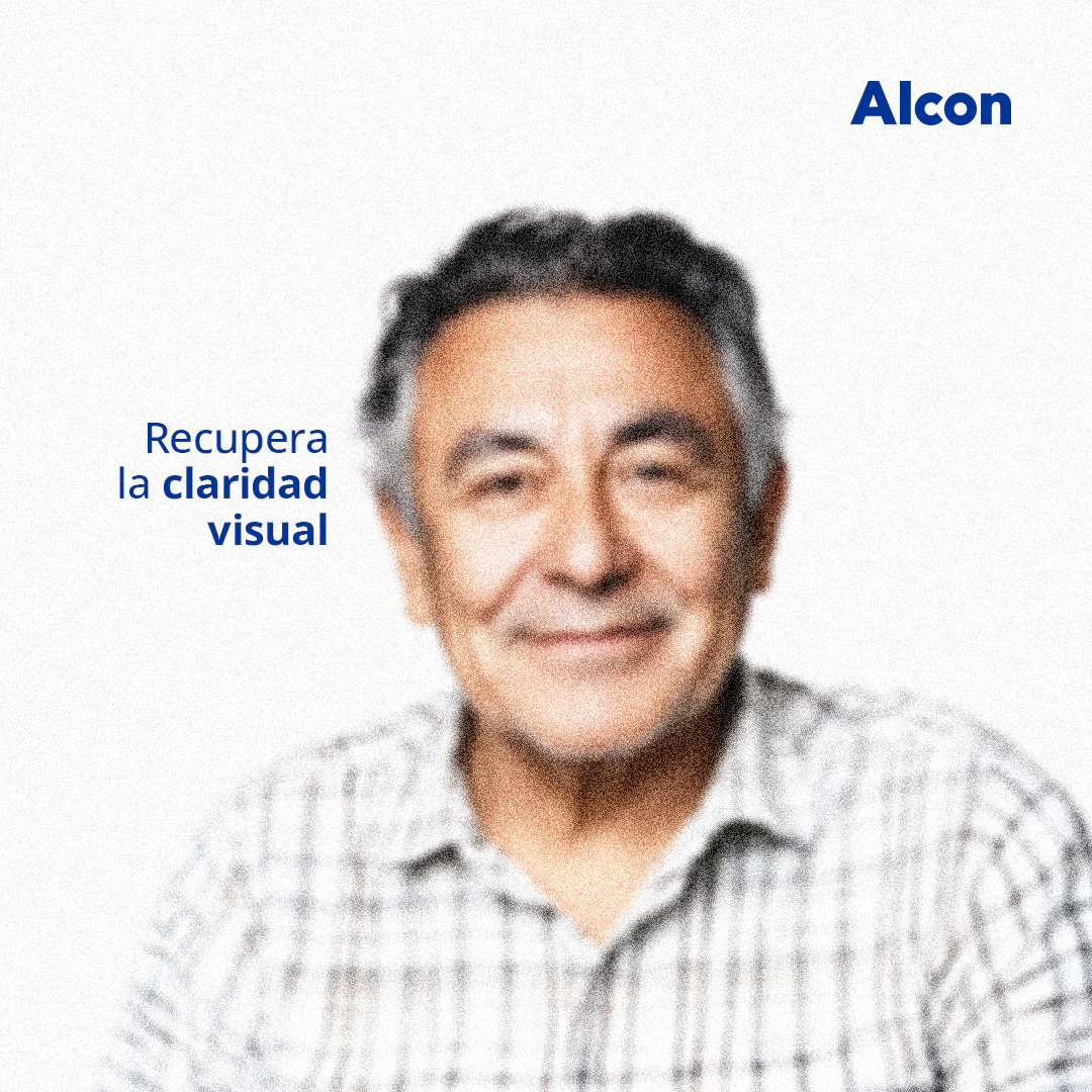 Paciente recuperando claridad visual con Alcon